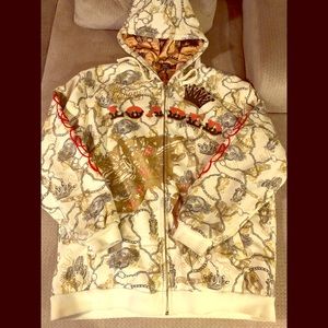 Christian audigier loaded zip hoodie 3xl